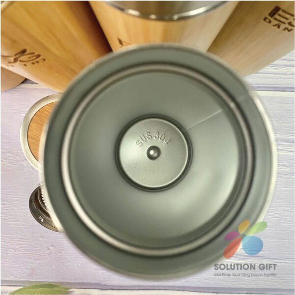 Bamboo Thermos Bottle Laser Engraved Logo – BGNSG003 - Image 5